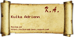 Kulka Adrienn névjegykártya